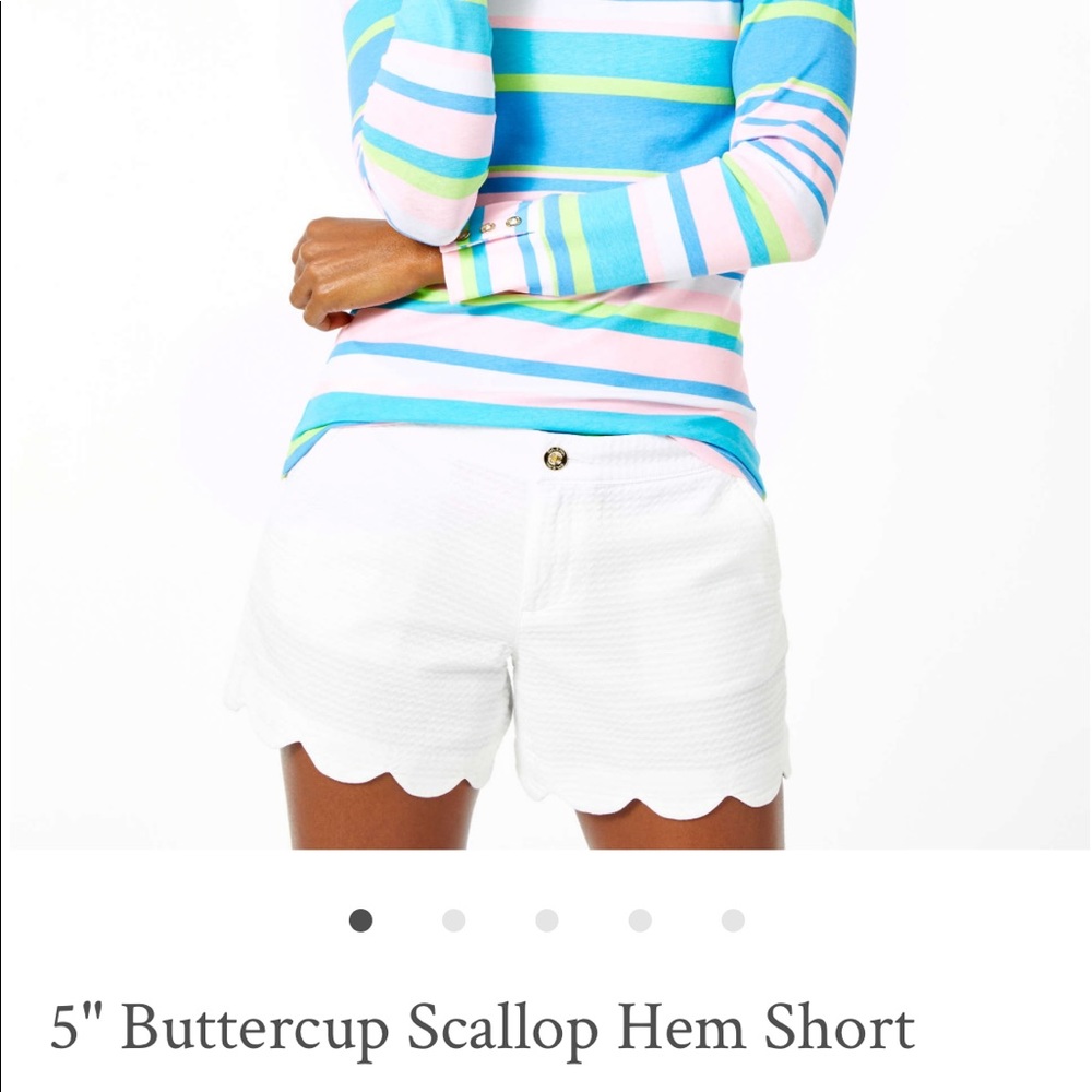 Lilly Pulitzer 5” Buttercup Scallop Hem Short